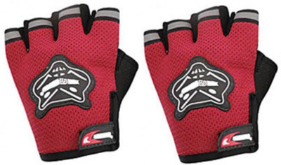 KNIGHTHOOD Biker Driving Cycling Riding Driving Gloves(Red)
