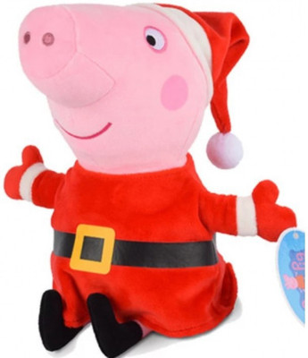 

My Baby Excel Peppa Pig George in Santa Costume Plush - 30 cm(Red)