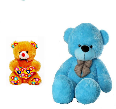 

Arvel Sky blue teddy bear 4 feet hugable teddy\anivarsary teddy bear\high quality teddy bear\sweet and soft\brown teddy bear - 127.3 cm(Blue)