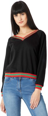 Miss Chase Full Sleeve Solid Women Sweatshirt