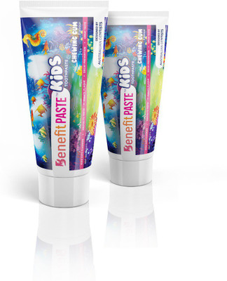 

BenefitPaste Kids Toothpaste - Chewing Gum Flavour - 70 gms (Pack of 2) Toothpaste(140 g, Pack of 2)