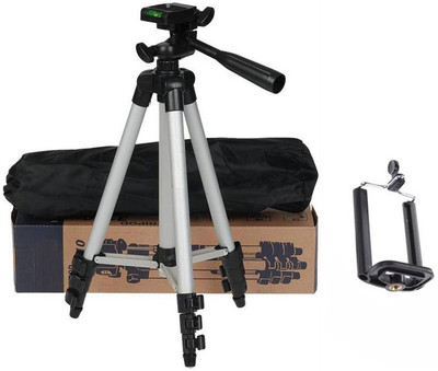 

ALLMUSIC Adjustable Aluminum High Quality Lightweight Camera Stand Tripod-3110 With AX23 Three-Dimensional Head & Quick Release Plate For Cameras, Video Cameras, DSLR, Portable Tripod With Mobile Holder.. Tripod, Tripod Kit(Multicolor, Supports Up to 1500