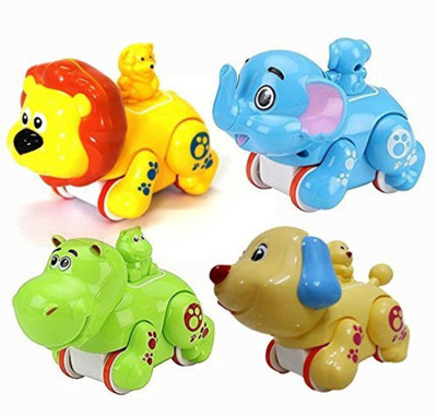 

Vibgyor Vibes Colourful Press and Go Friction Animal Toys (Pack of 2) Best for Return Gifts, Multi Color(Multicolor)