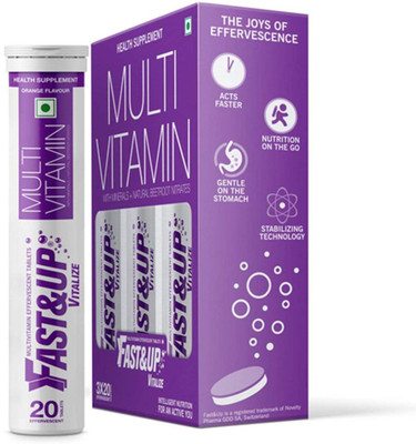 

fast&up Vitalize Effervescent Multi Vitamin Supplements for Men and Women(60 No)