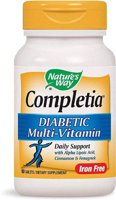

Nature's Way Completia Diabetic Multivitamin (iron-free), 60 Tablets(60 No)