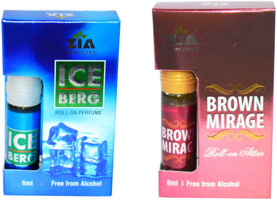 

Zia Ice berg and Brown Mirage Special Malaysian Edition Floral Attar(Musk Arabia)