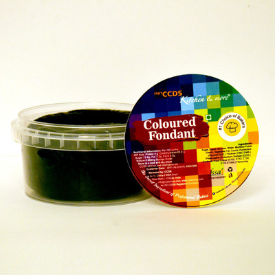 

CCDS Coloured Fondant Jet Black Sugar Paste(250 g, Vanila Flavour)