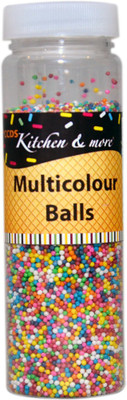 

CCDS Small Size Multi Colour Balls For Cake Decoration 125 grms Dragees(125 g, Neutral Vanilla Flavour)