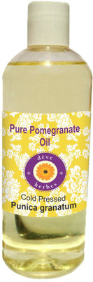 

Deve Herbes Pure Pomegranate Oil (Punica granatum) 100% Natural Therapeutic Grade Cold Pressed(200 ml)
