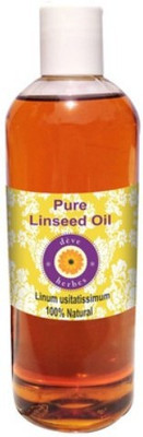 

Deve Herbes Pure Linseed Oil (Linum usitatissimum) 100% Natural Therapeutic Grade Cold Pressed(200 ml)