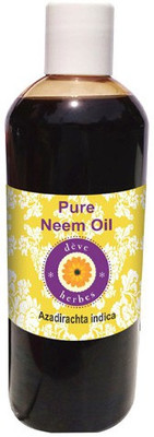 

Deve Herbes Pure Neem Oil (Azadirachta indica) 100% Natural Therapeutic Grade Cold Pressed(200 ml)