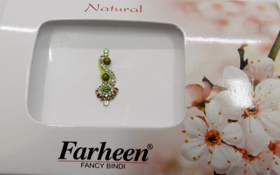 

Farheen FRN NATURAL BINDI 1 FORHEAD Green Bindis(INDIAN FANCY BINDI)