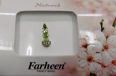 

Farheen FRN NATURAL BINDI 5 FORHEAD Green Bindis(INDIAN FANCY BINDI)