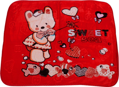

Instabuyz Cartoon  Mink Blanket(Microfiber, Red