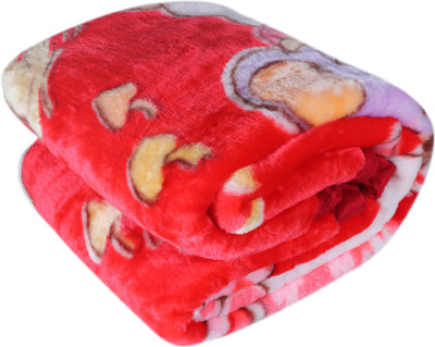 

Instabuyz Cartoon  Mink Blanket(Microfiber, Red