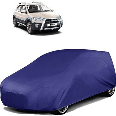carphoenix Car Cover For Toyota Etios Cross (Without Mirror Pockets)(Blue)