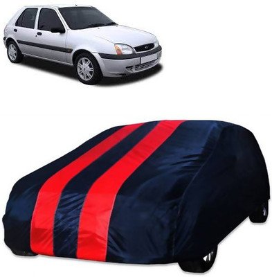 Royalrich Car Cover For Ford Fiesta Old (Without Mirror Pockets)(Blue, Red)