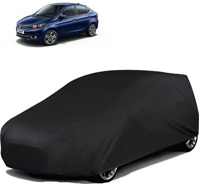 GoldRich Car Cover For Tata Tigor (Without Mirror Pockets)(Black)