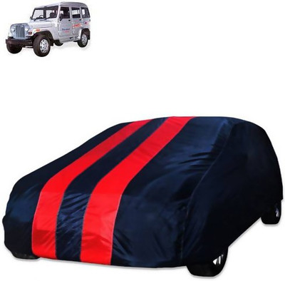 Kuchipudi Car Cover For Mahindra Marshal (Without Mirror Pockets)(Blue, Red)