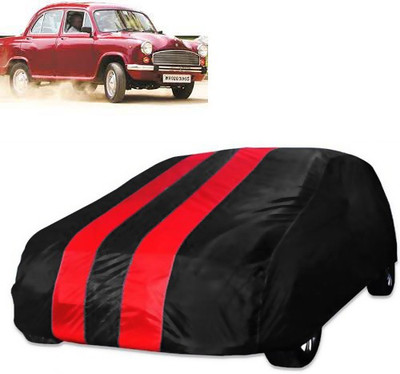 Purpleheart Car Cover For HM Ambassador (Without Mirror Pockets)(Red, Black)