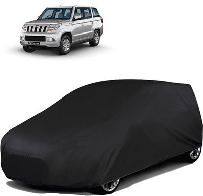 Purpleheart Car Cover For Mahindra TUV300 (Without Mirror Pockets)(Black)