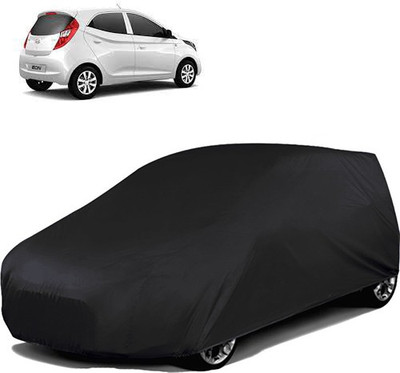 Purpleheart Car Cover For Hyundai Eon (Without Mirror Pockets)(Black)