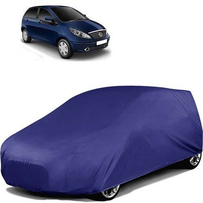 carphoenix Car Cover For Tata Indica Vista (Without Mirror Pockets)(Blue)