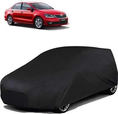 GoldRich Car Cover For Skoda Rapid (Without Mirror Pockets)(Black)