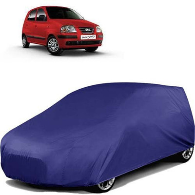 carphoenix Car Cover For Hyundai Santro Xing (Without Mirror Pockets)(Blue)
