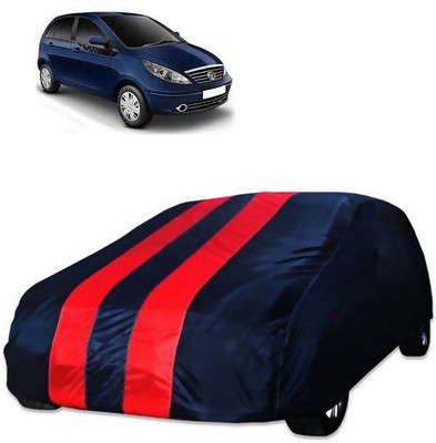 Royalrich Car Cover For Tata Indica Vista (Without Mirror Pockets)(Blue, Red)