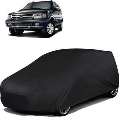 GoldRich Car Cover For Tata Safari Dicor (Without Mirror Pockets)(Black)