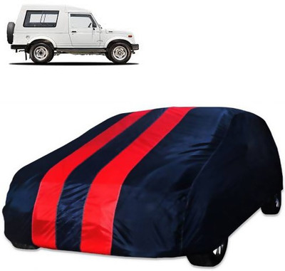 Royalrich Car Cover For Maruti Suzuki Gypsy King (Without Mirror Pockets)(Blue, Red)