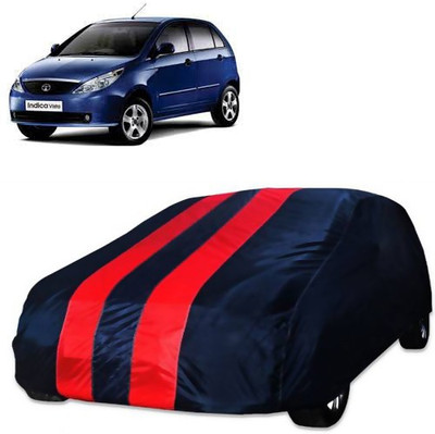 Kuchipudi Car Cover For Tata Vista (Without Mirror Pockets)(Blue, Red)