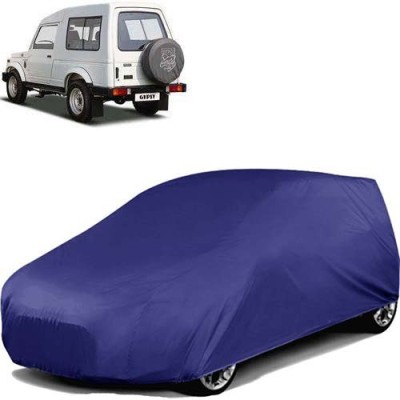 carphoenix Car Cover For Maruti Suzuki Gypsy MG-410 (Without Mirror Pockets)(Blue)