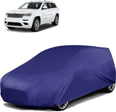 carphoenix Car Cover For Jeep Universal For Car (Without Mirror Pockets)(Blue)