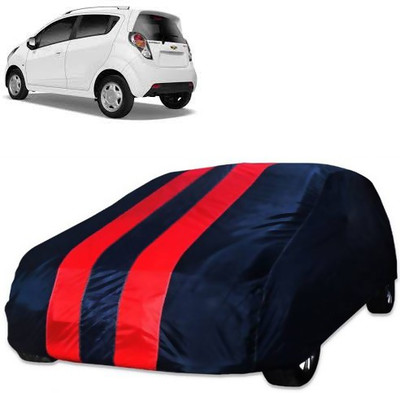 Royalrich Car Cover For Chevrolet Beat (Without Mirror Pockets)(Blue, Red)