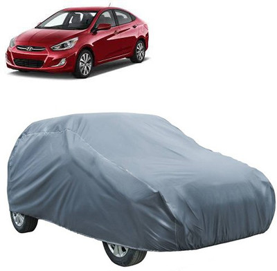 A+ RAIN PROOF Car Cover For Hyundai Accent (Without Mirror Pockets)(Silver)