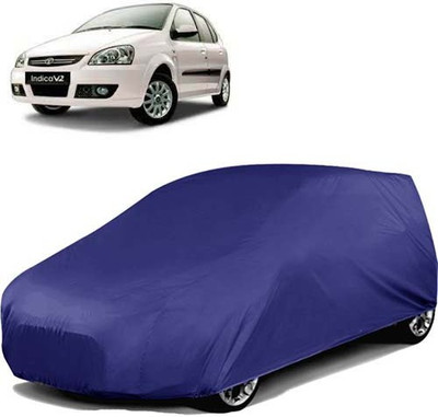 carphoenix Car Cover For Tata Indica V2 (Without Mirror Pockets)(Blue)