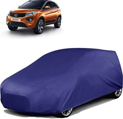 carphoenix Car Cover For Tata Nexon (Without Mirror Pockets)(Blue)