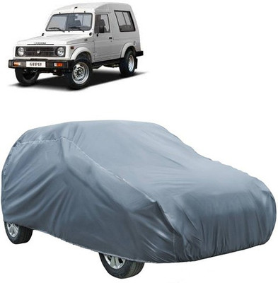 QualityBeast Car Cover For Maruti Suzuki Gypsy (Without Mirror Pockets)(Grey)