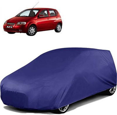 carphoenix Car Cover For Chevrolet Aveo Uva (Without Mirror Pockets)(Blue)