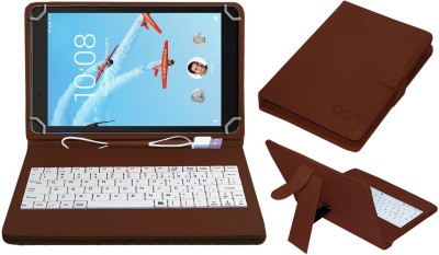 ACM Keyboard Case for Lenovo Tab E8 8 inch(Brown, Cases with Holder, Pack of: 1)