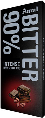 

Amul Bitter 90% Dark Chocolate Bars(150 g)