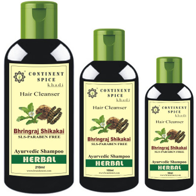 

Continent Spice NATURAL & HERBAL SHIKAKAI SHAMPOO (SLS-PARABEN FREE) CS6820054 -Family Pack (201ml,, 100ml, 50ml)(Set of 1)