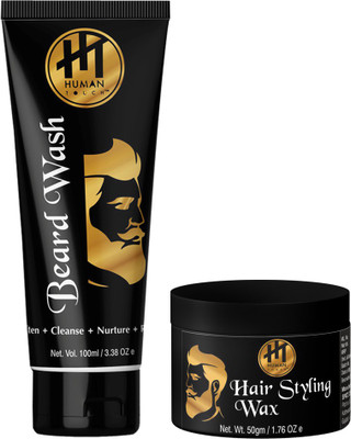 

HUMAN TOUCH Beard Wash & Hair Styling Wax Pack Of 2(Set of 2)