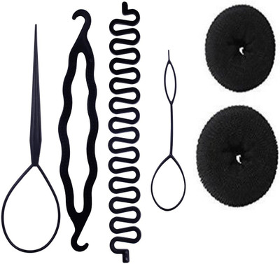 

S R Enterprises hair donut with diy kit( pack of 6pcs)(Set of 1)