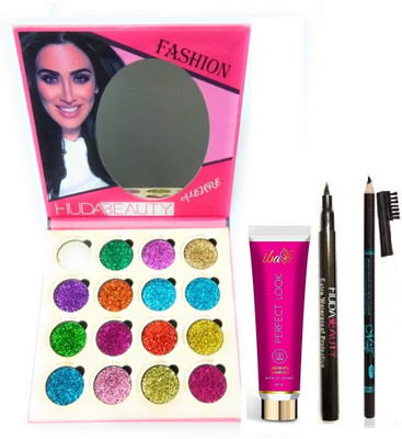 

iba halal care Iba halal bb cream with Huda glitter ,eyeliner and mn eyebrow pencil(Set of 1)