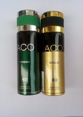 

ACO FRESH AND GOLD Body Spray - For Men(200 ml, Pack of 2)
