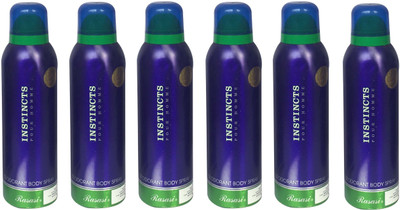 

Rasasi Instincts Pour Homme (Pack of 6) Body Spray - For Men(1200 ml, Pack of 6)