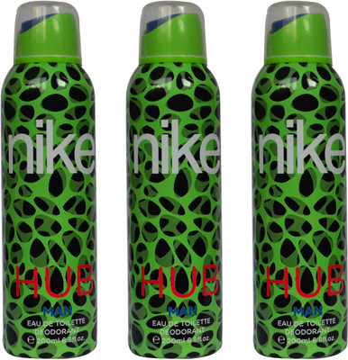 

Nike HUB Green for Men (Pack of 3) Body Spray - For Men(600 ml, Pack of 3)